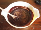 brownie mixing