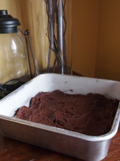 uncooked brownies