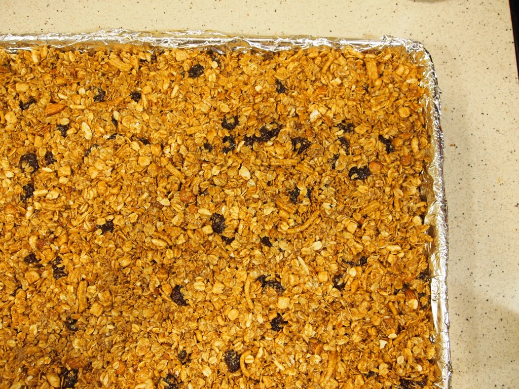 pan of granola