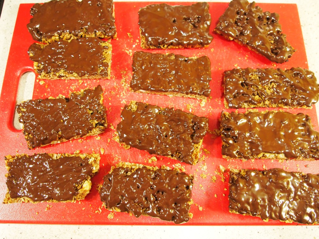 chocolate covered granola bars