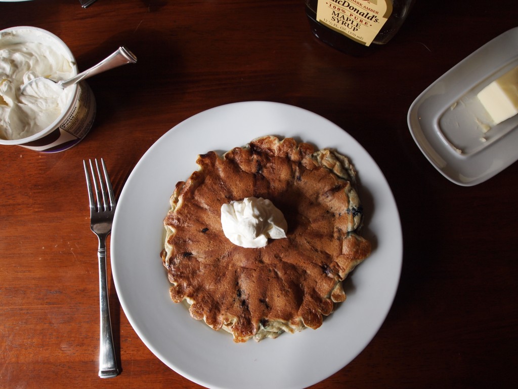 blueberry cottage cheese pancakes