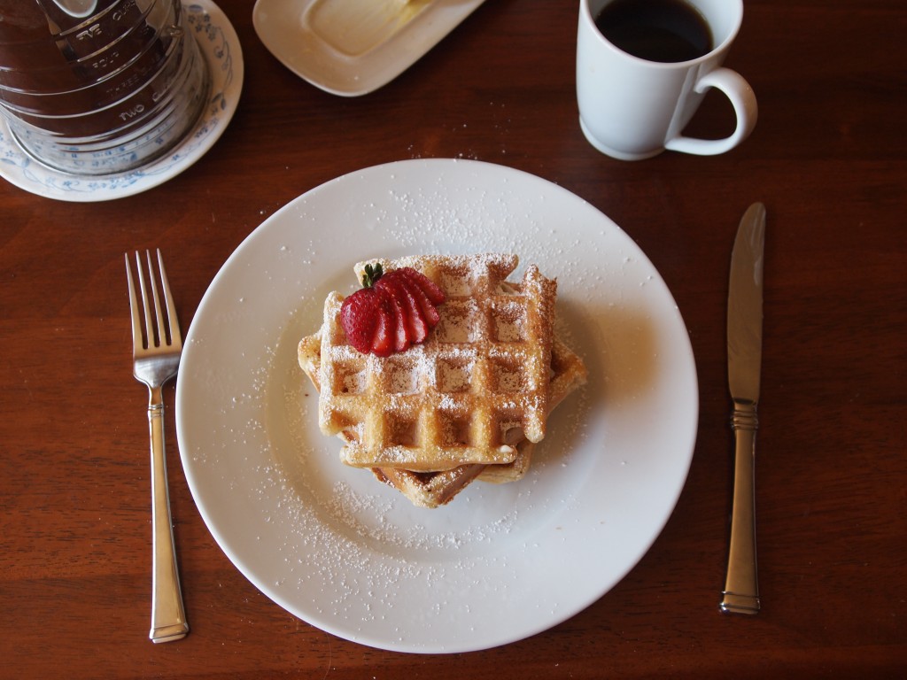 lemon poppy seed waffles