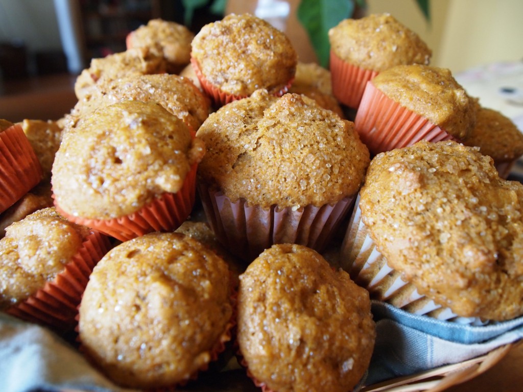 basket of muffins